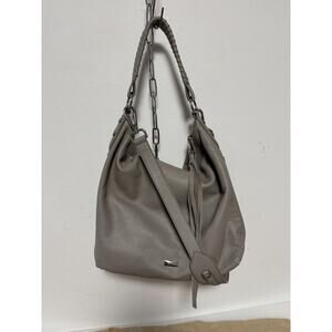 Botkier Shoulder Bag Womens Large Slouchy Hobo Purse Silver Hardware Leather